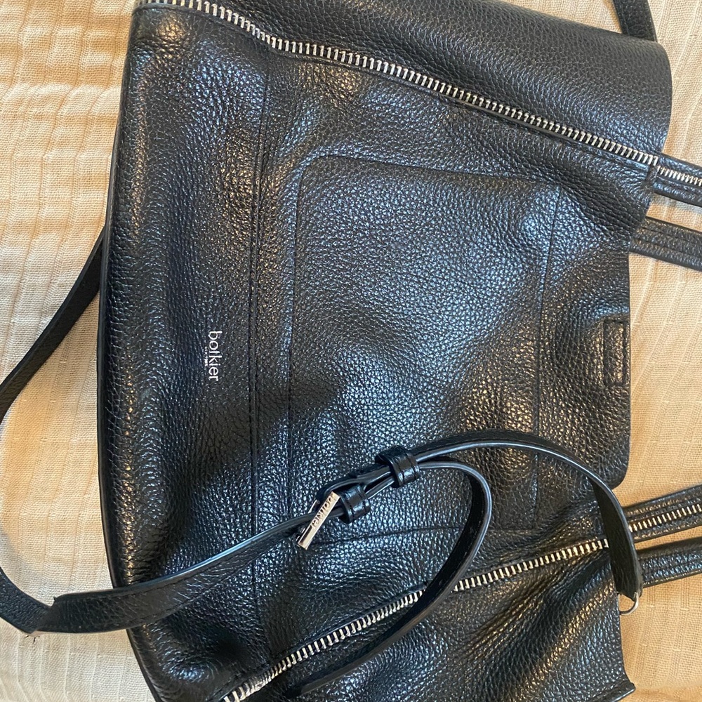 Botkier Black Leather Tote Bag